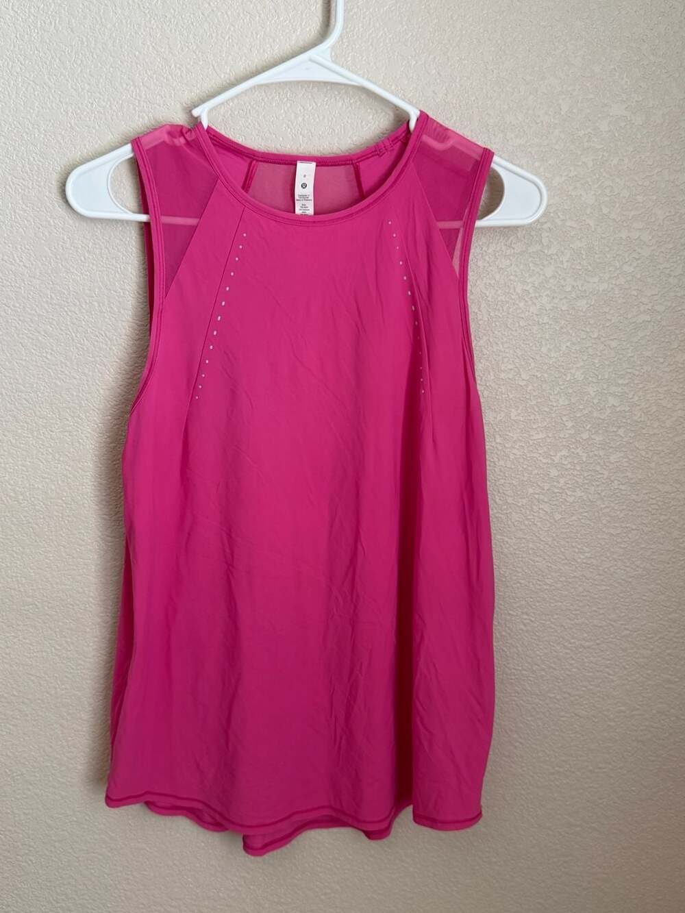 Lululemon Sculpt Tank Top Back Vent in Sonic Pink